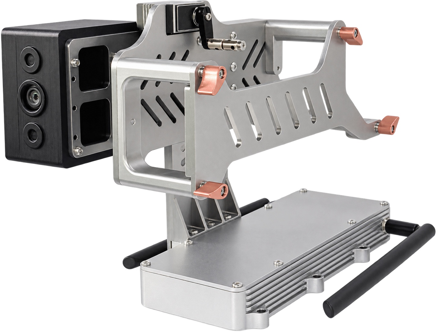 Quadruped robot first-view inspection mounting platform